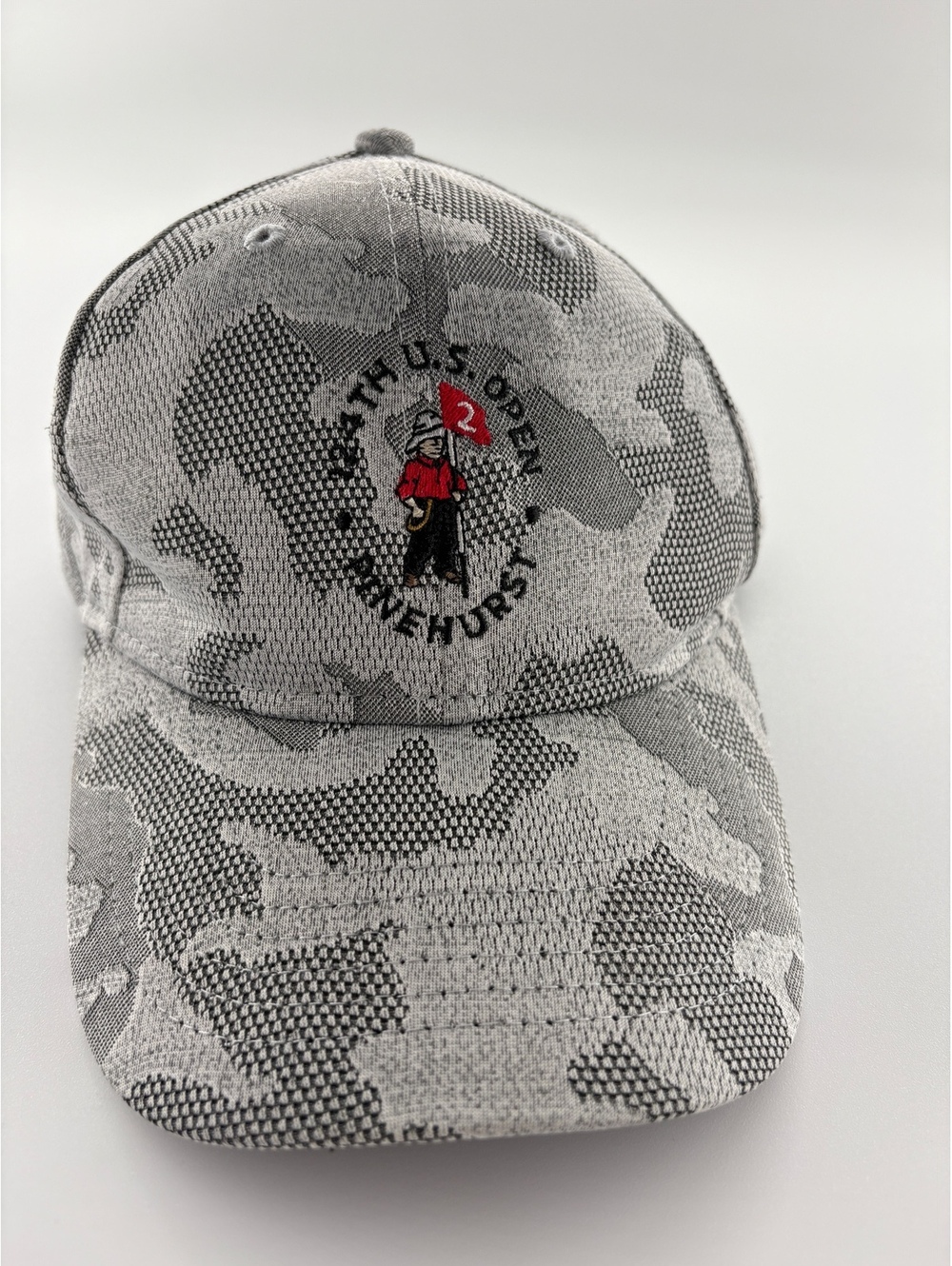 104th US Open Pinehurst Golf Hat Imperial Gray Tweed Caddy Logo